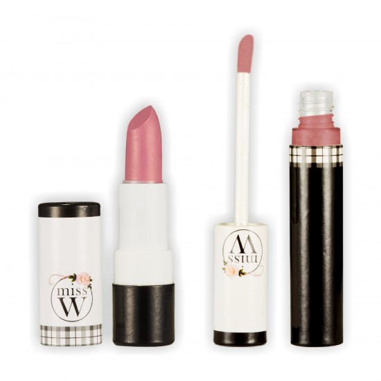 【Miss W】有機礦物唇蜜.淡粉裸+任選礦物唇膏〈特價580元〉 【Miss W】有機礦物唇蜜.淡粉裸+任選礦物唇膏〈特價580元〉