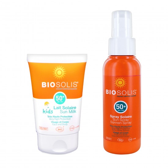 親子夏日防曬組【Biosolis】寶貝高效防曬乳SPF50+ 50ml+水感高效防曬噴液 SPF50+ 100ml 親子夏日防曬組【Biosolis】寶貝高效防曬乳SPF50+ 50ml+水感高效防曬噴液 SPF50+ 100ml