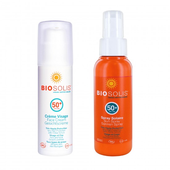 夏日防曬特惠組【Biosolis】臉部高效防曬隔離乳 SPF50+ 50ml+水感高效防曬噴液 SPF50+ 100ml 夏日防曬特惠組【Biosolis】臉部高效防曬隔離乳 SPF50+ 50ml+水感高效防曬噴液 SPF50+ 100ml